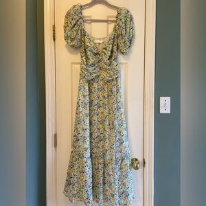 Astr the Label Floral Midi Dress